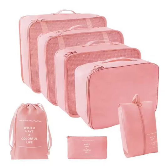 VOLEXA 7 Piece Travel Packing Cubes Luggage Organizer Set