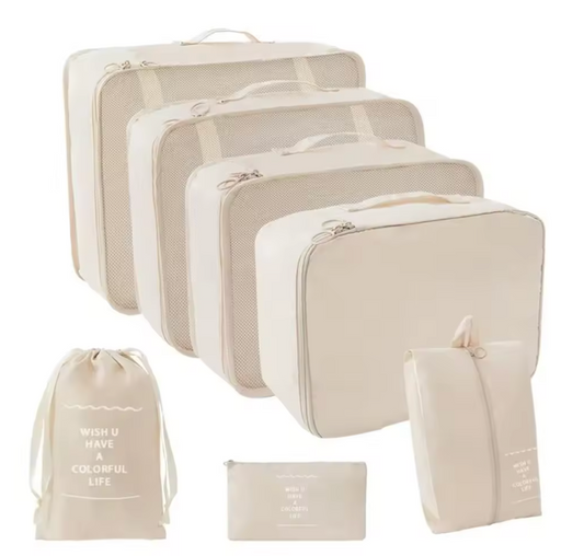 VOLEXA 7 Piece Travel Packing Cubes Luggage Organizer Set