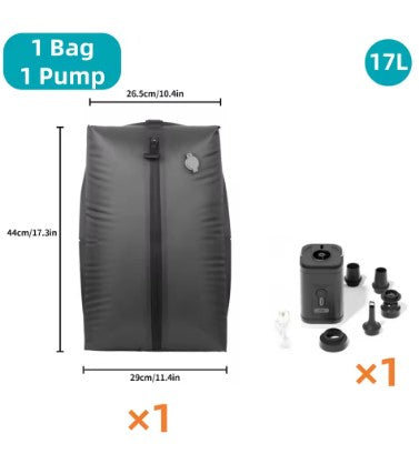[Similar Product] 17L Vacuum Storage Bag with Air Pump,Travel/Outdoor Clothing Compression Bags