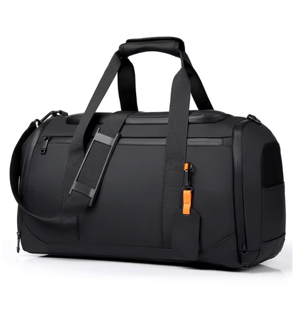 Large Capacity Carry on Travel Bag for Men Spacious Sports Gym Bag with Multiple Compartments Weekend Overnight Duffel B
