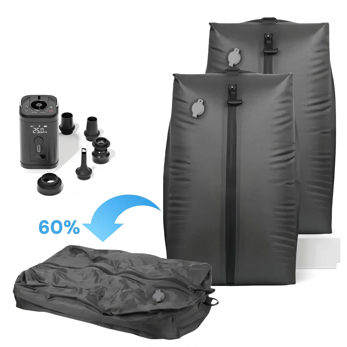 17L Travel Vacuum Storage Bag & Air Pump